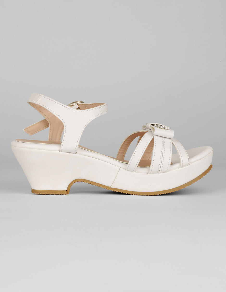 Sandalias Kids en Piel vegana – Blanco