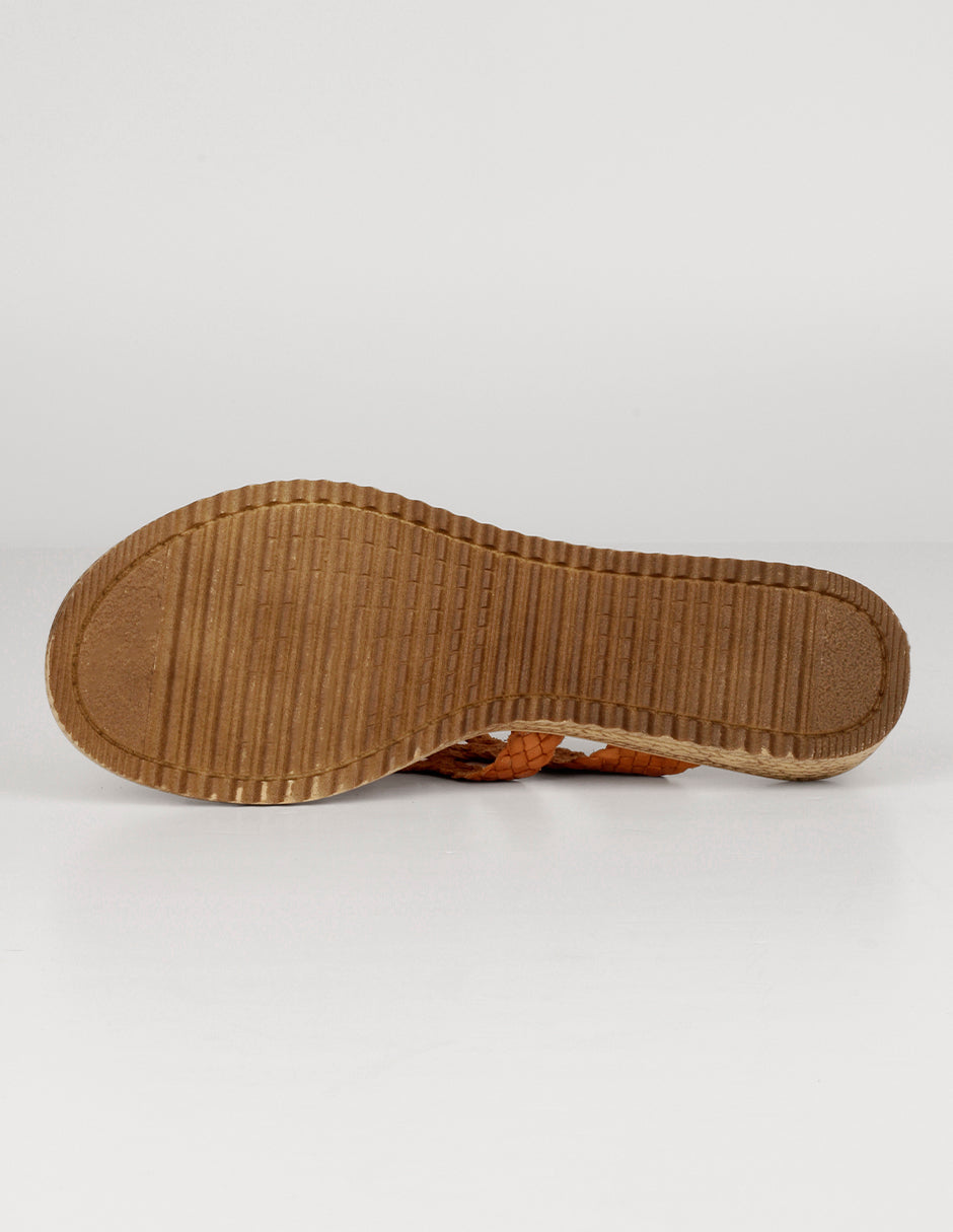 Sandalias de piso Hand made en Piel – Café