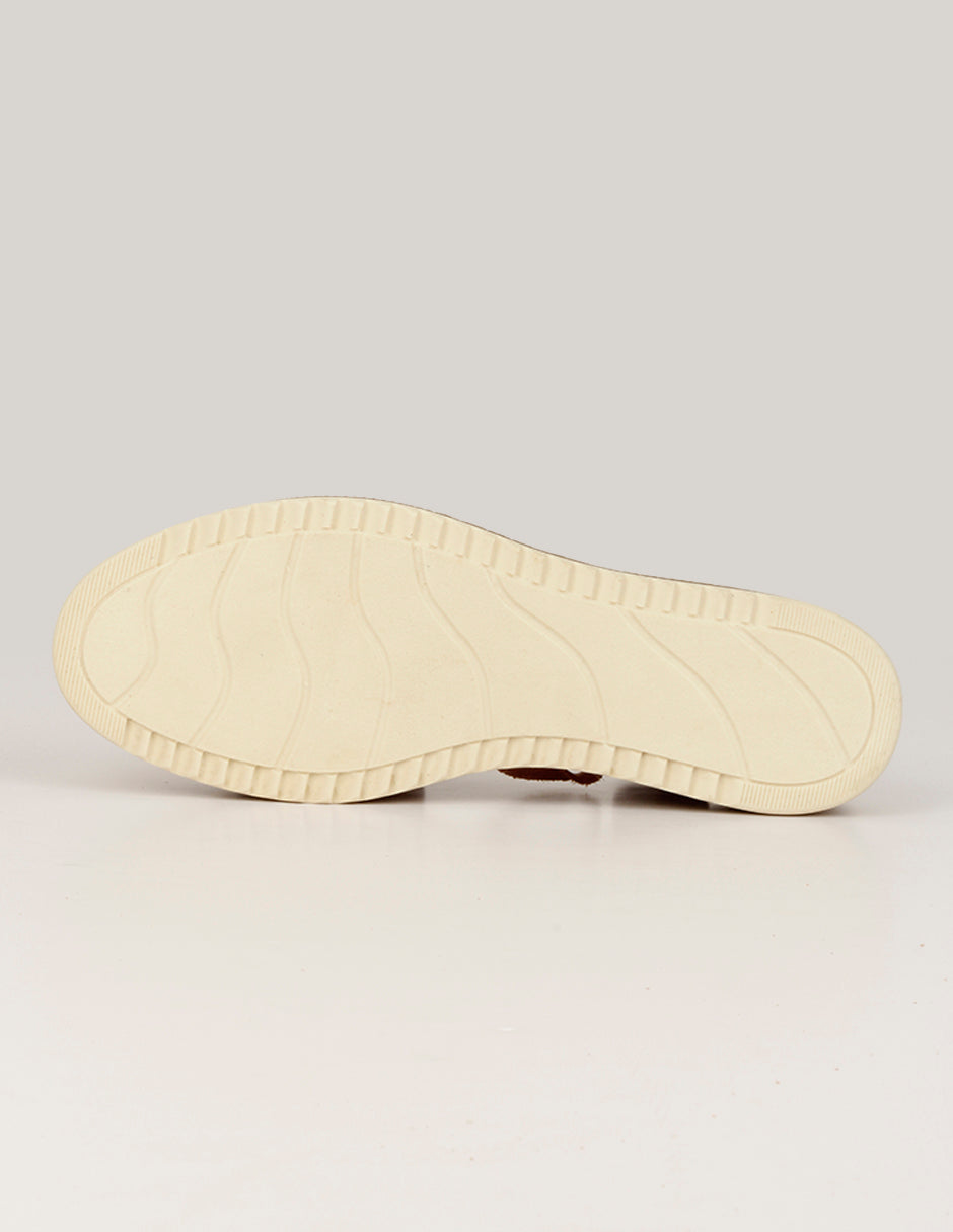 Sandalias de piso Hand made en Piel – Café