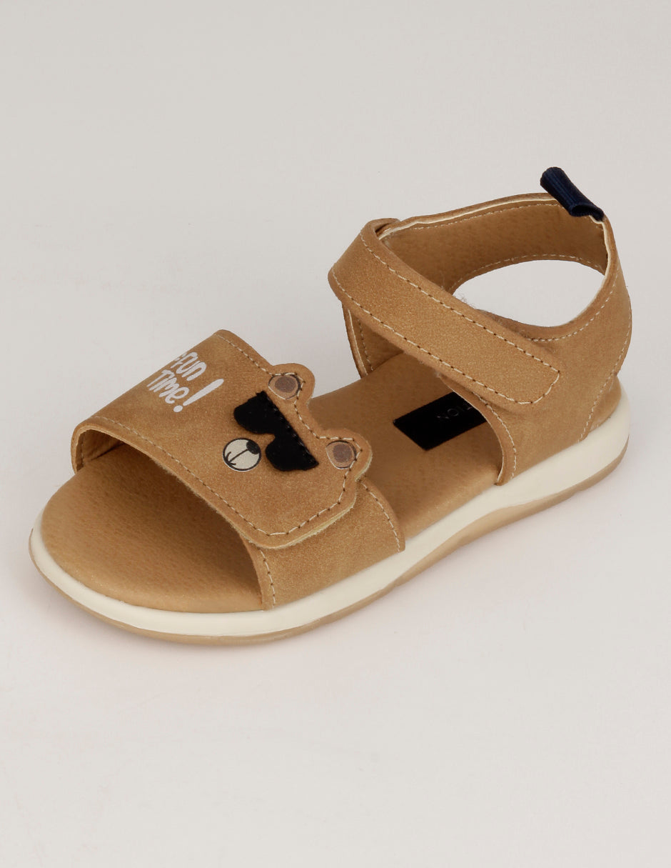 Sandalias Kids en Piel vegana – Café