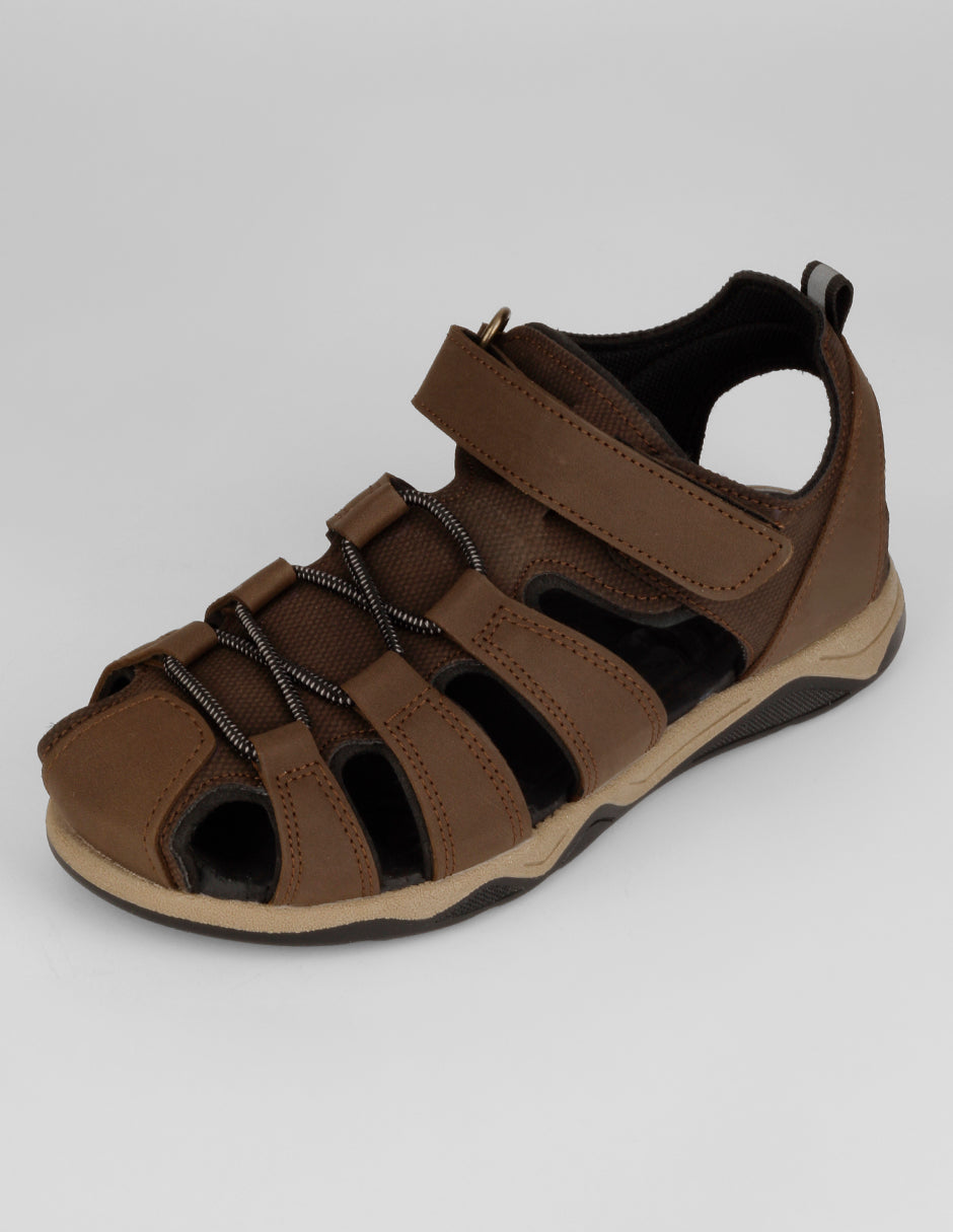 Sandalias Kids en Piel vegana – Café
