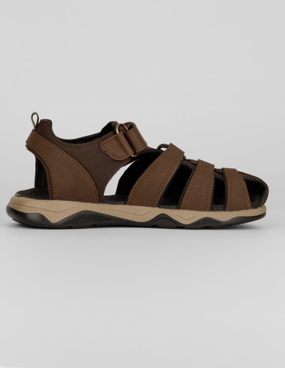 Sandalias Kids en Piel vegana – Café