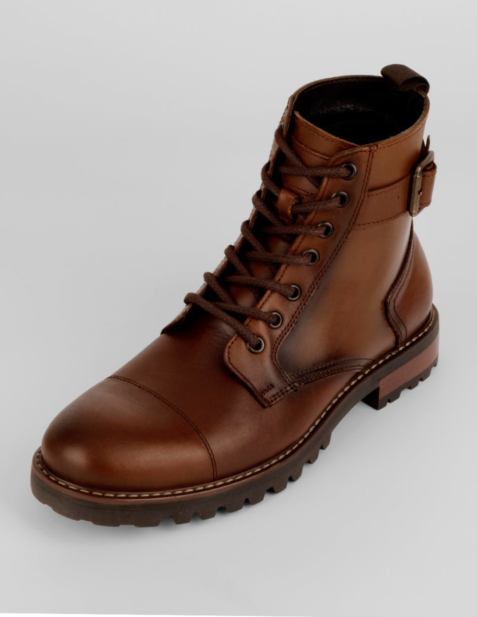 Botas casuales Hand Made en Piel – Café