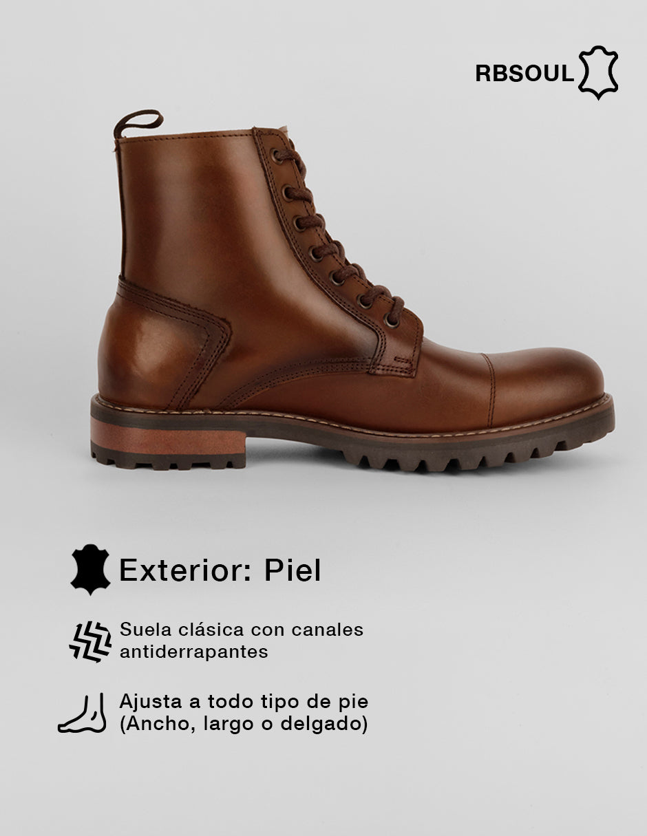 Botas casuales Hand Made en Piel – Café