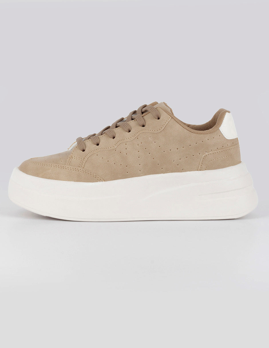 Tenis con cordones  Urban en Sintético – Beige