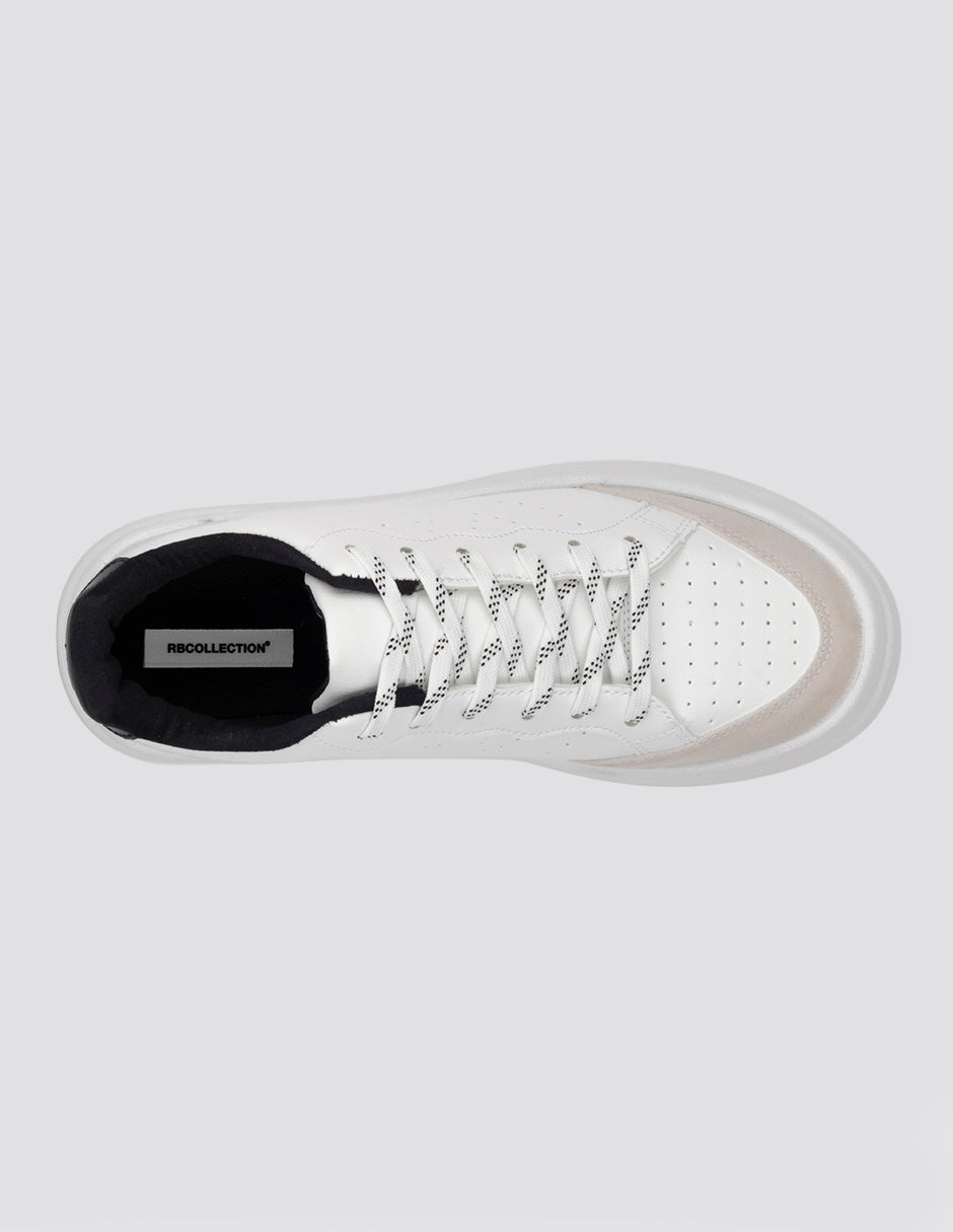Tenis con cordones  Urban en Sintético – Blanco