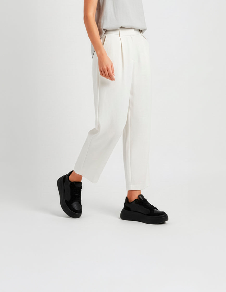 Tenis con cordones  Urban en Sintético – Negro
