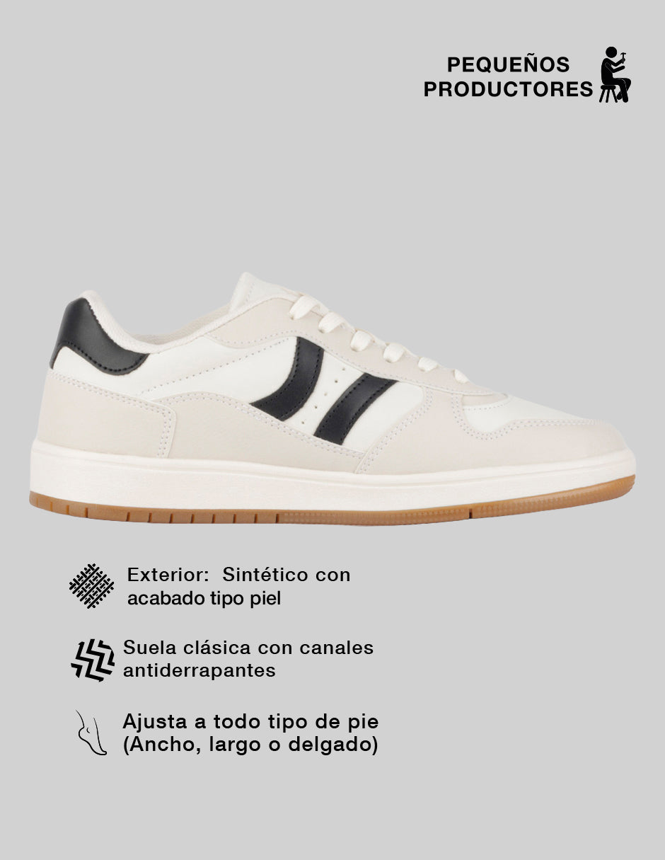 Tenis con cordones  Urban en Sintético – Beige