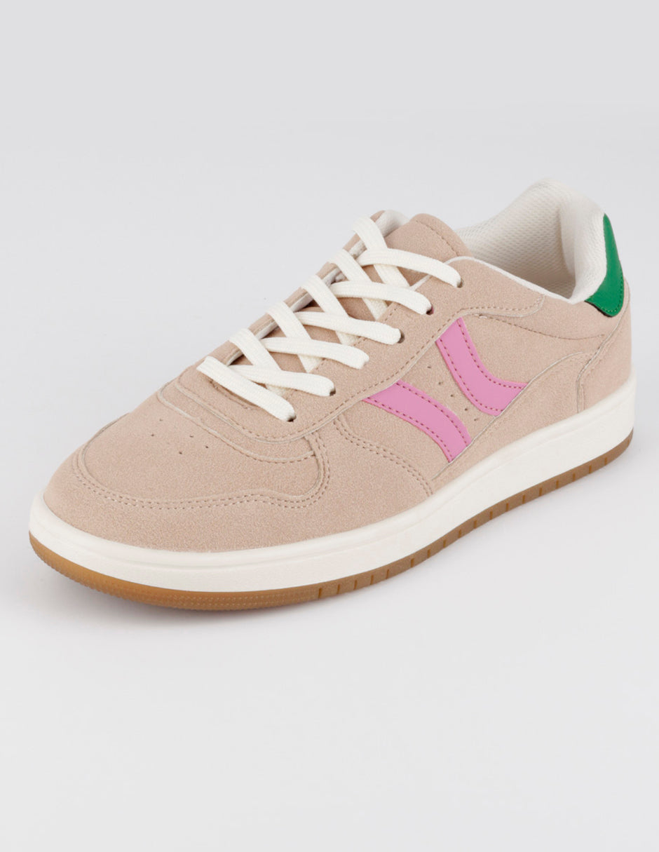Tenis con cordones  Urban en Gamuza sintética – Rosa