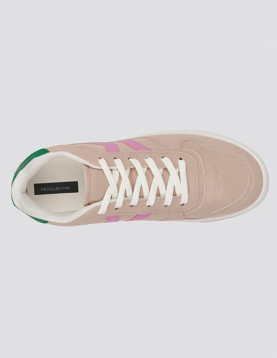 Tenis con cordones  Urban en Gamuza sintética – Rosa