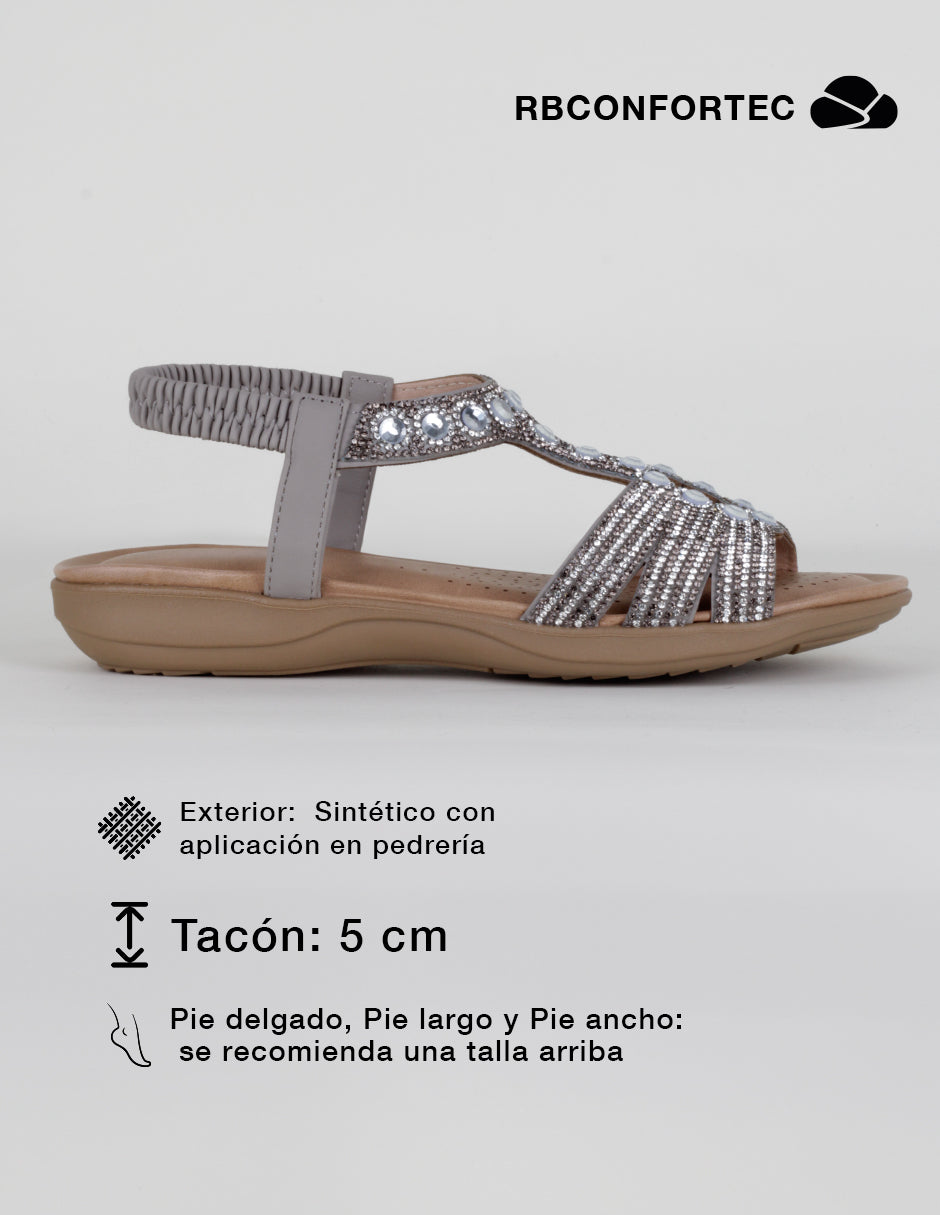 Sandalias con plataforma Steps en Sintético – Gris