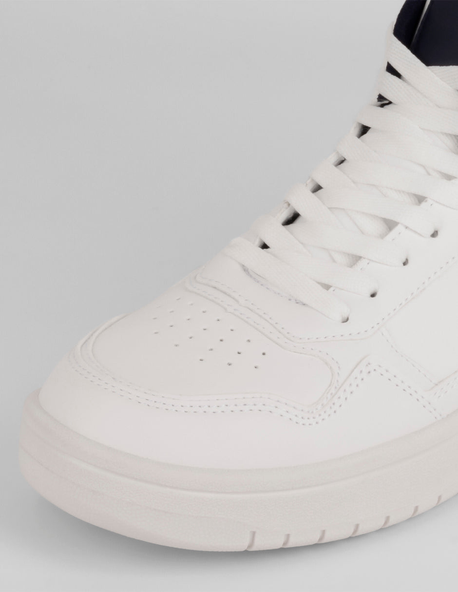 Tenis Botín Agle en Piel vegana – Blanco