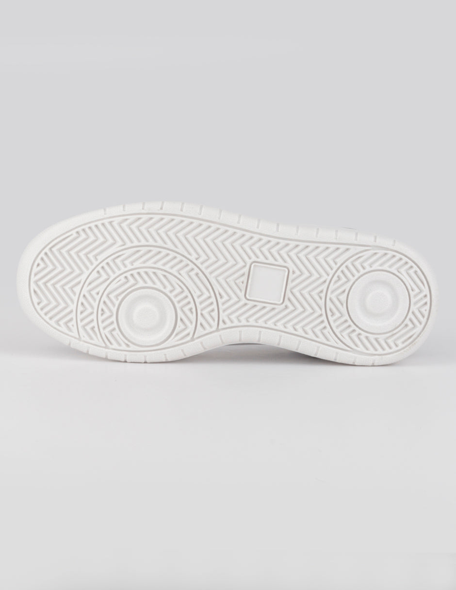 Tenis con cordones  Agle en Piel vegana – Blanco