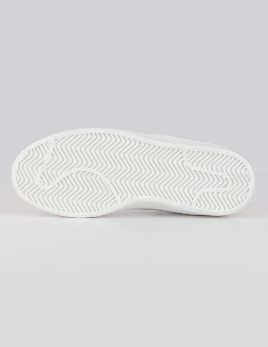 Tenis con cordones  Agle en Piel vegana – Blanco