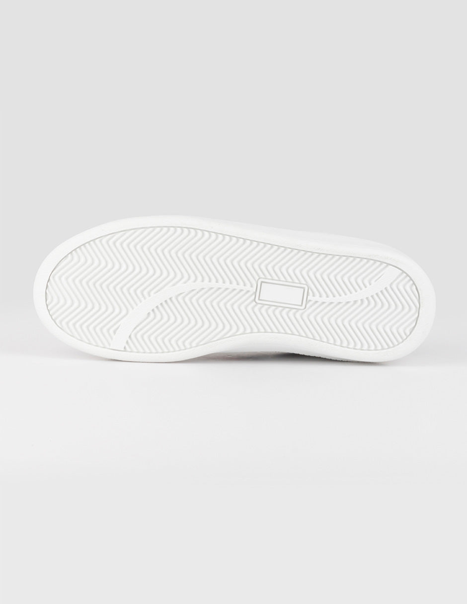 Tenis con cordones  Agle en Piel vegana – Blanco