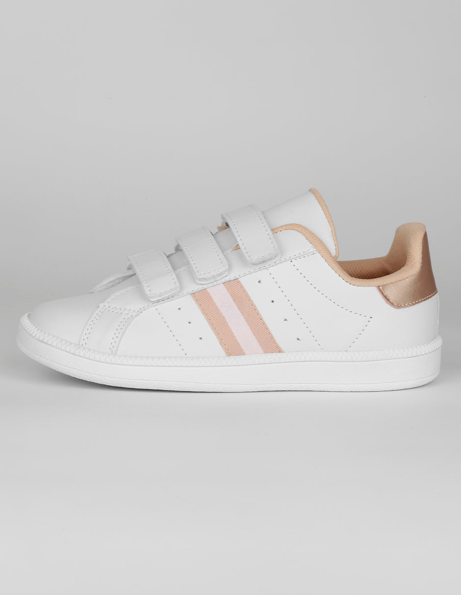 Tenis Kids en Piel vegana – Blanco