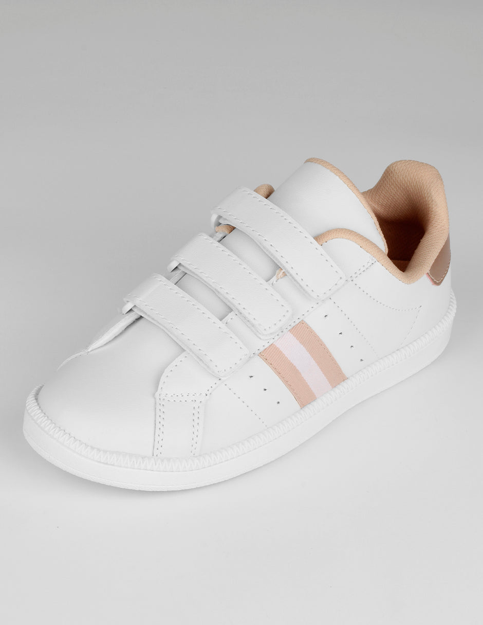Tenis Kids en Piel vegana – Blanco