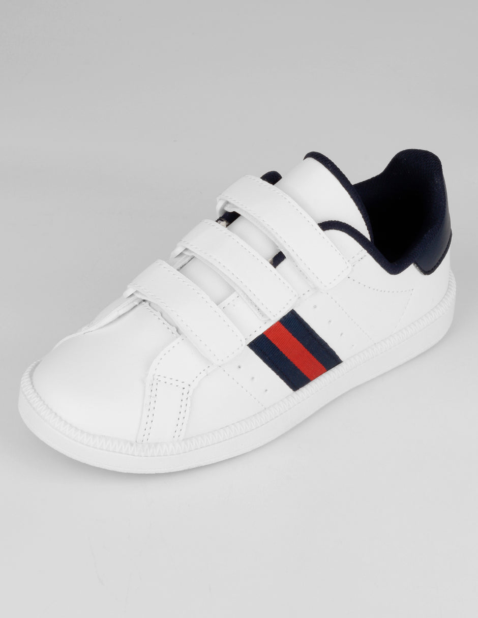Tenis Kids en Piel vegana – Blanco