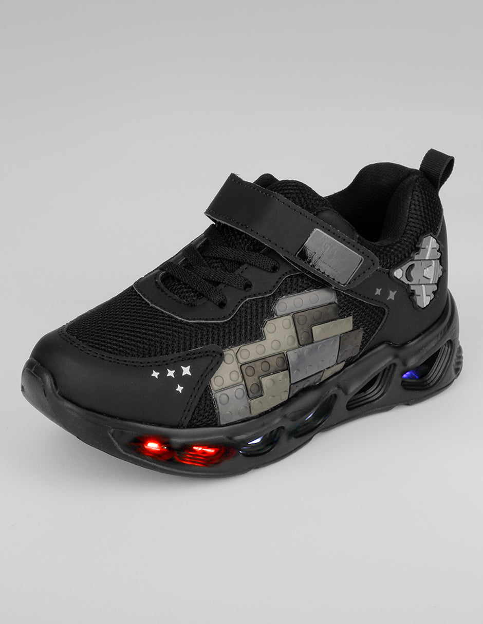 Tenis Kids en Sintético – Negro