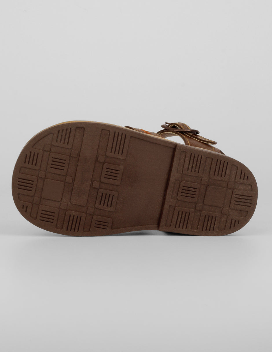 Sandalias Kids en Piel vegana – Café