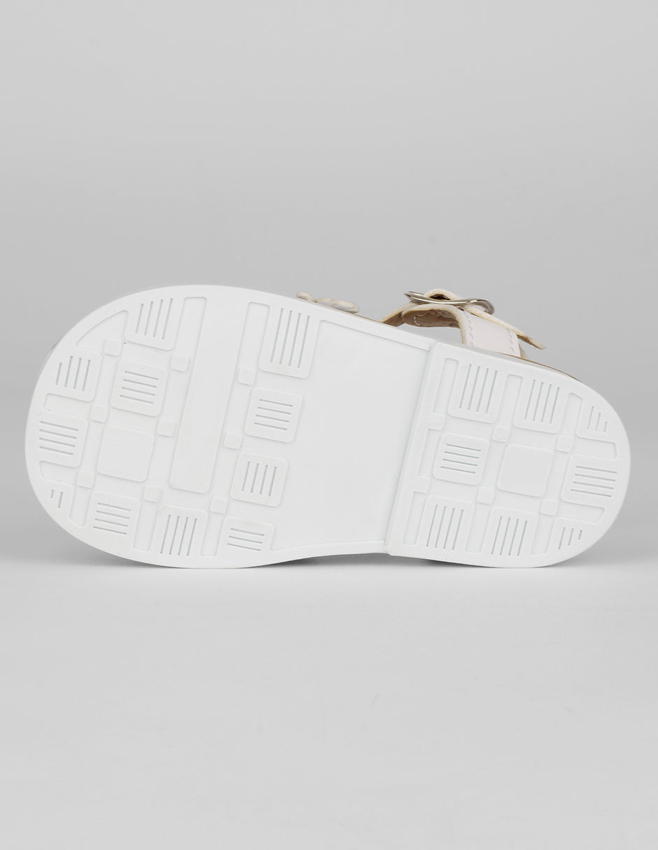Sandalias Kids en Piel vegana – Blanco
