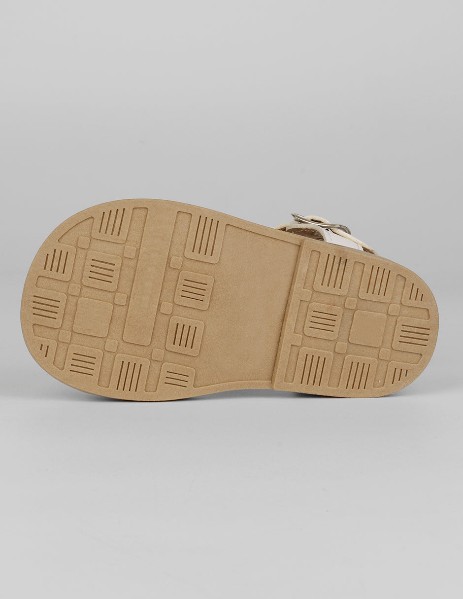 Sandalias Kids en Piel vegana – Blanco
