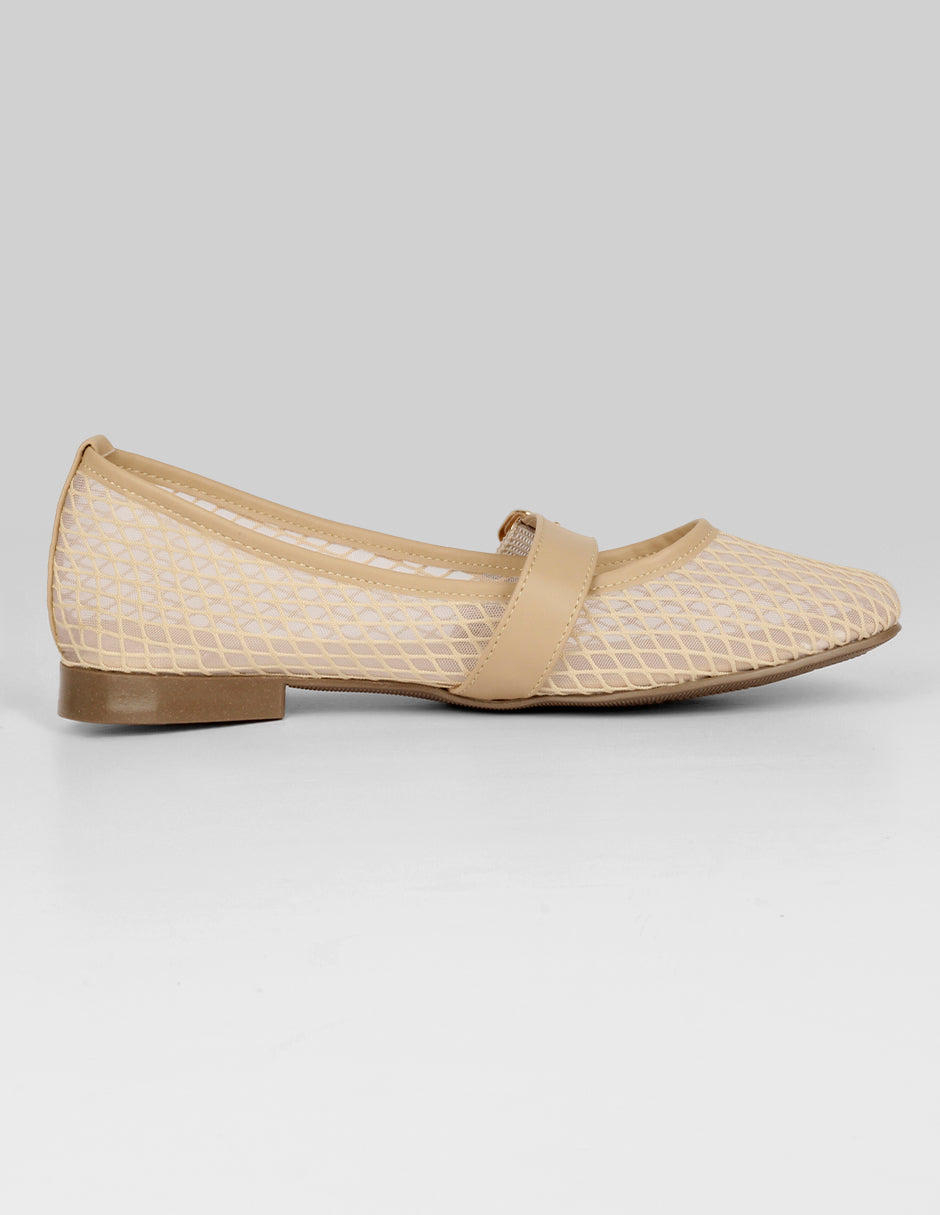 Mary jane Darling en Textil – Beige