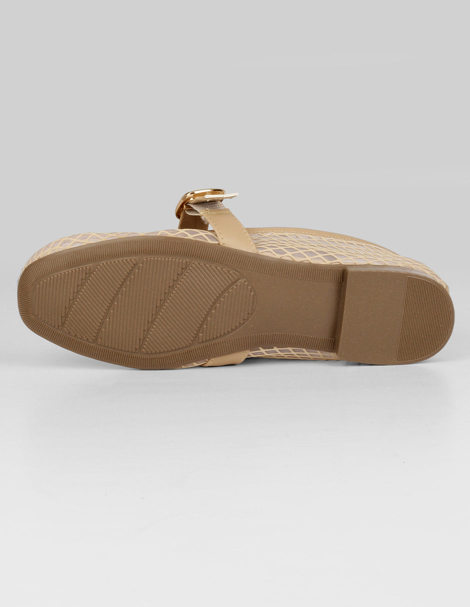 Mary jane Darling en Textil – Beige