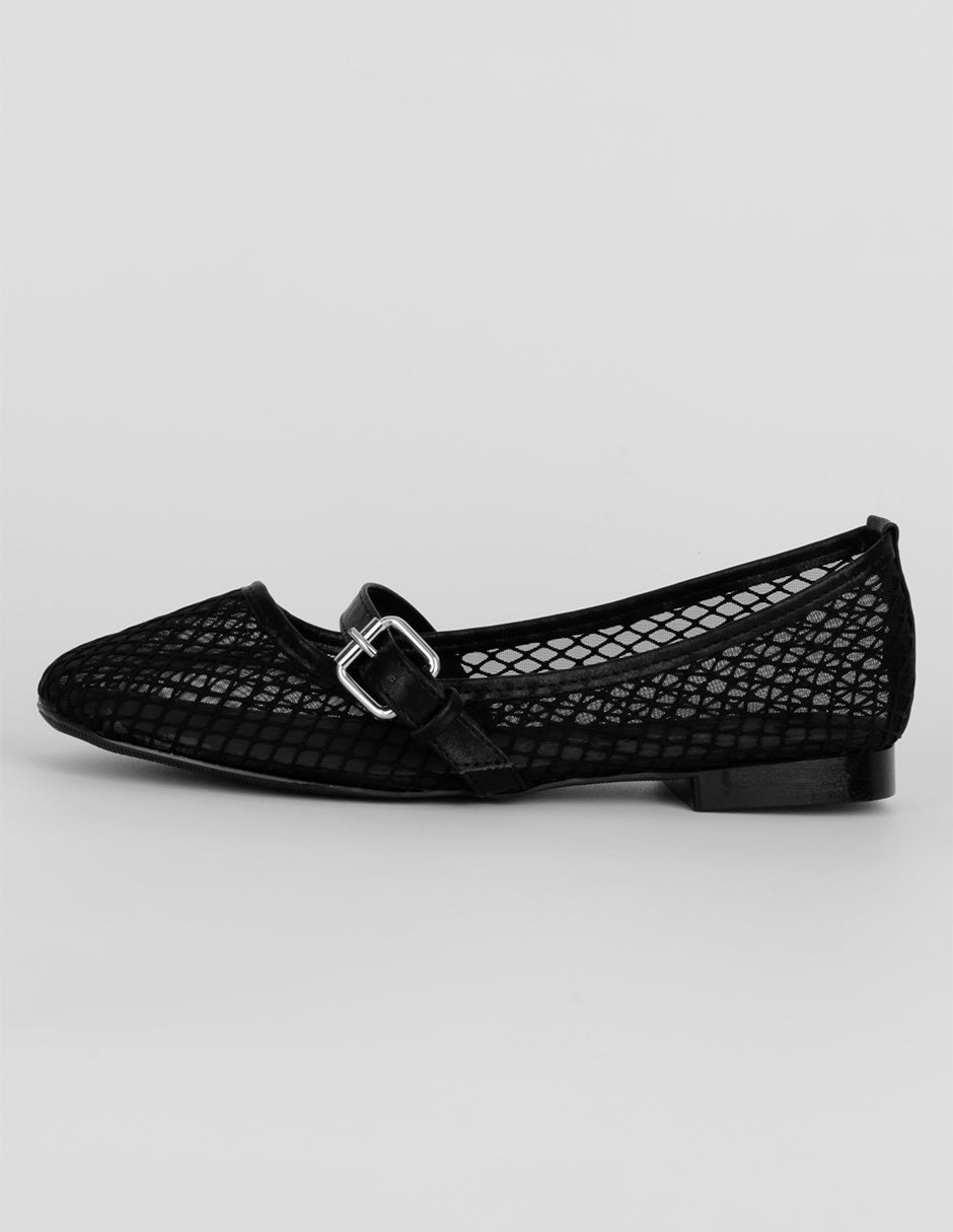 Mary jane Exterior Textil Color Negro Para Mujer De RBBASICS