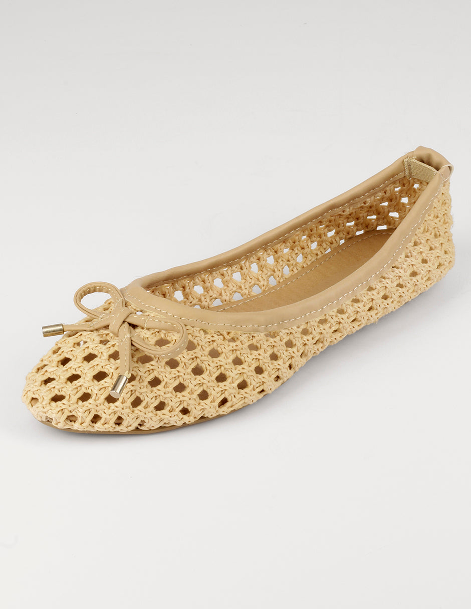 Flats puntales Darling en Textil – Beige