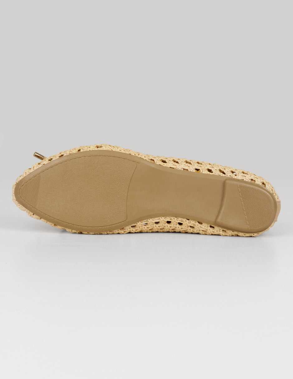 Flats puntales Darling en Textil – Beige