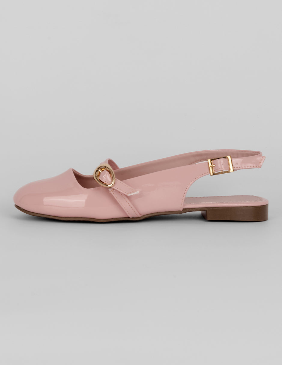 Loafers Exterior Charol Color Rosa Para Mujer De RBBASICS