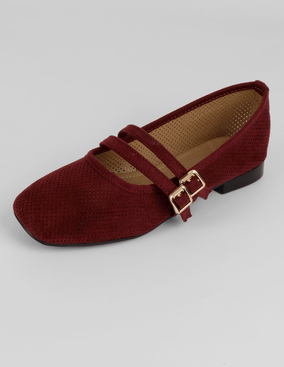 Mary jane Darling en Textil – Rojo