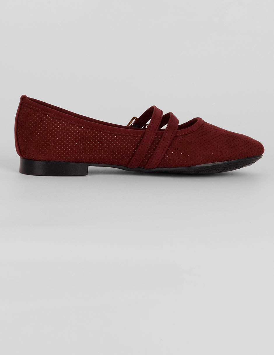 Mary jane Darling en Textil – Rojo