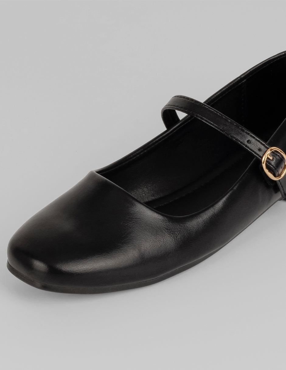 Mary jane Darling en Piel vegana – Negro