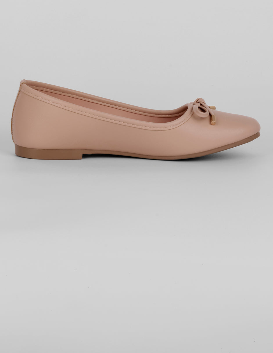Flats clásicas Classy en Piel vegana – Rosa