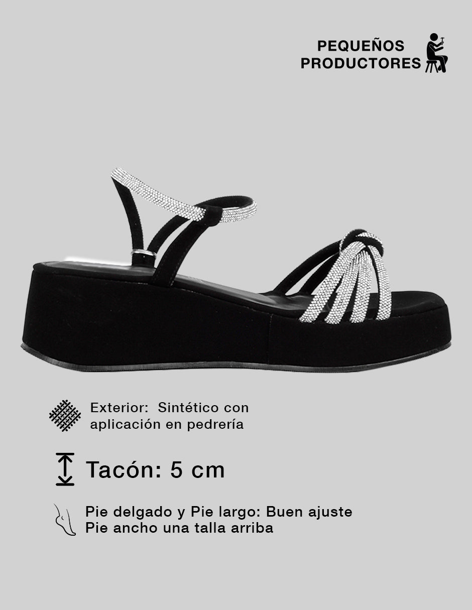 Sandalias con plataforma Birt en Sintético – Negro
