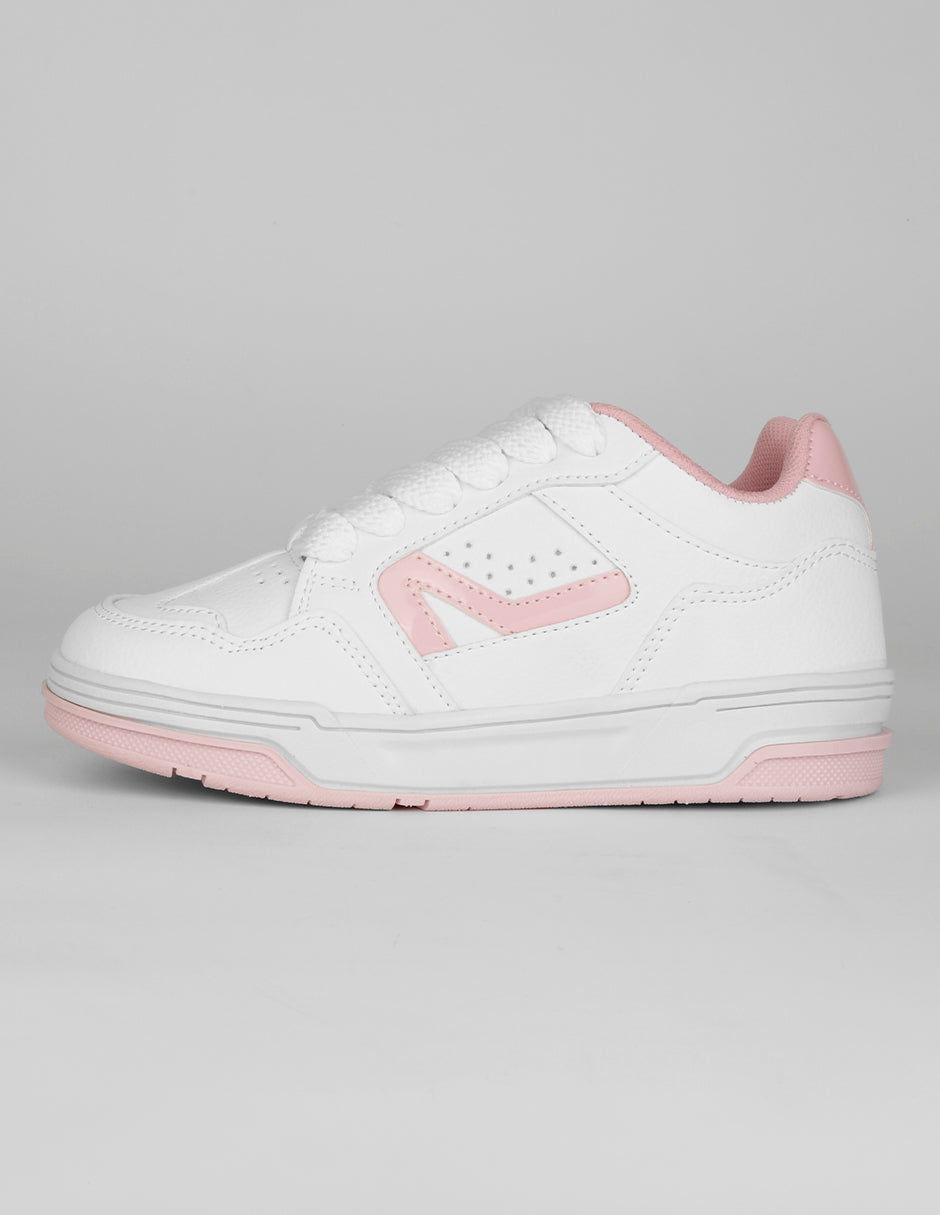 Tenis Kids en Piel vegana – Blanco