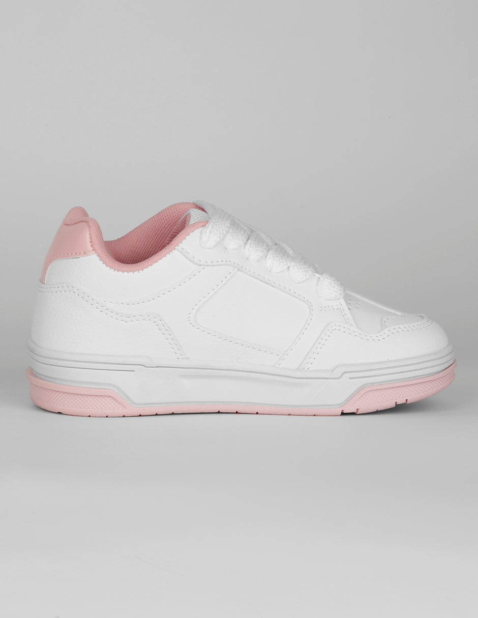Tenis Kids en Piel vegana – Blanco