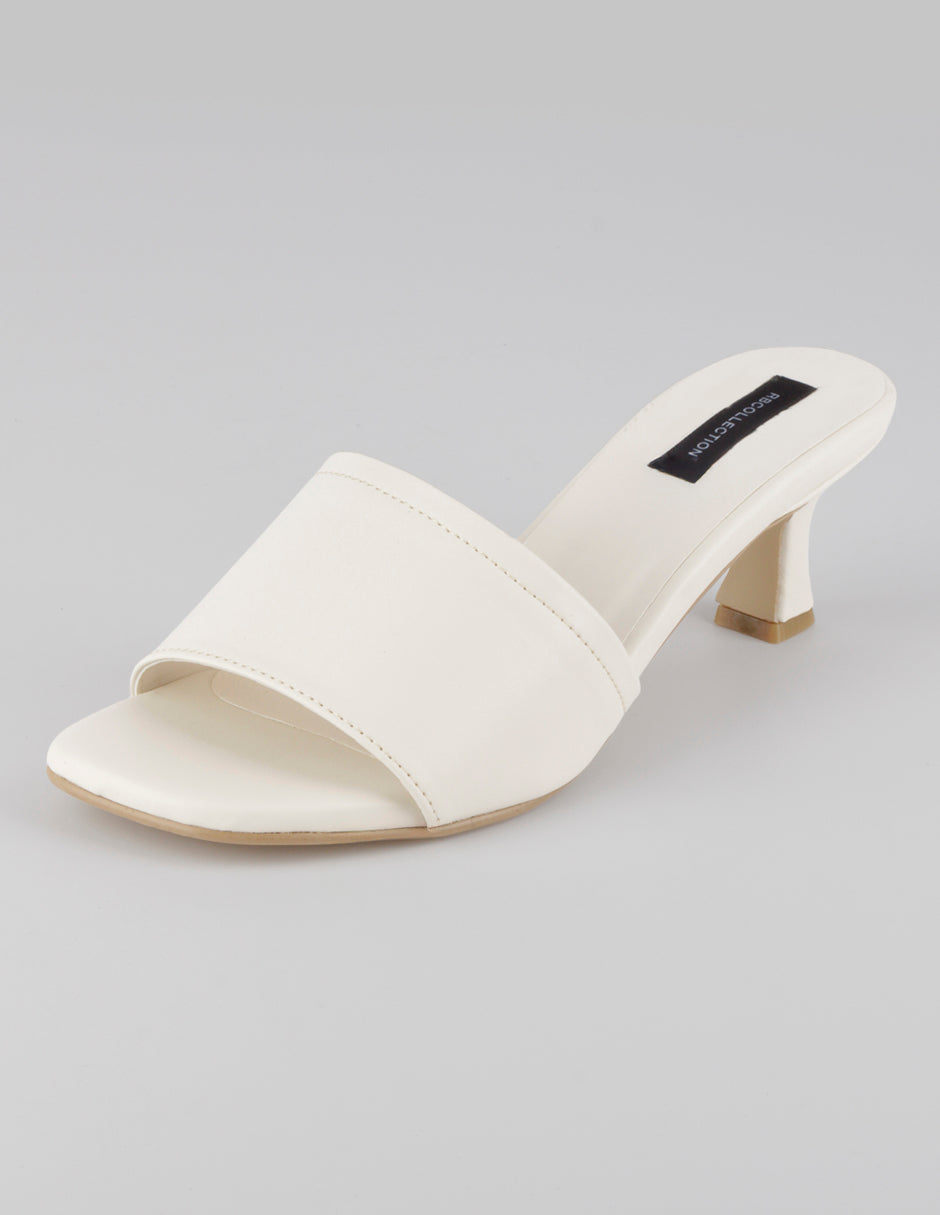 Sandalia con tacón Ave en Sintético – Beige