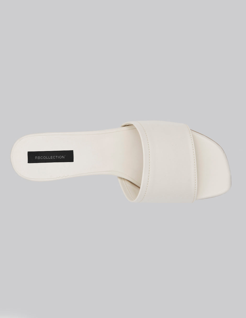 Sandalia con tacón Ave en Sintético – Beige