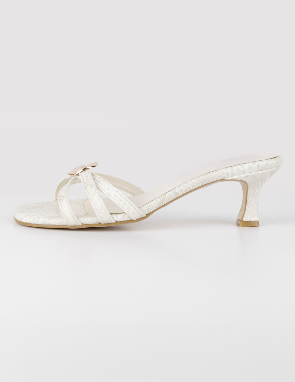 Sandalia con tacón Ave en Sintético – Beige