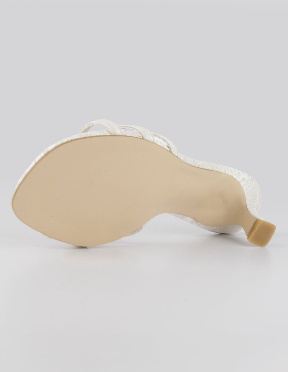 Sandalia con tacón Ave en Sintético – Beige
