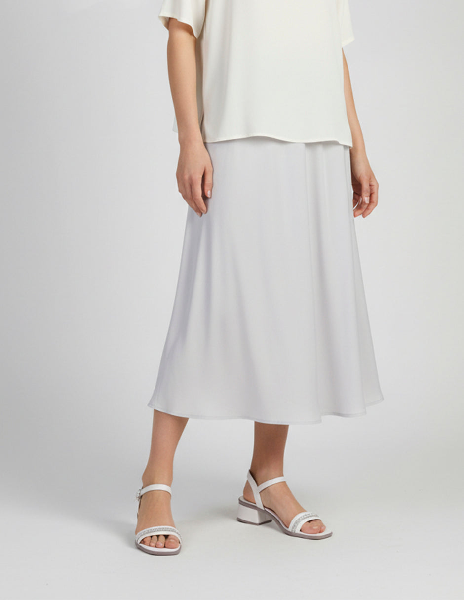 Sandalia con tacón Stela en Piel vegana – Blanco