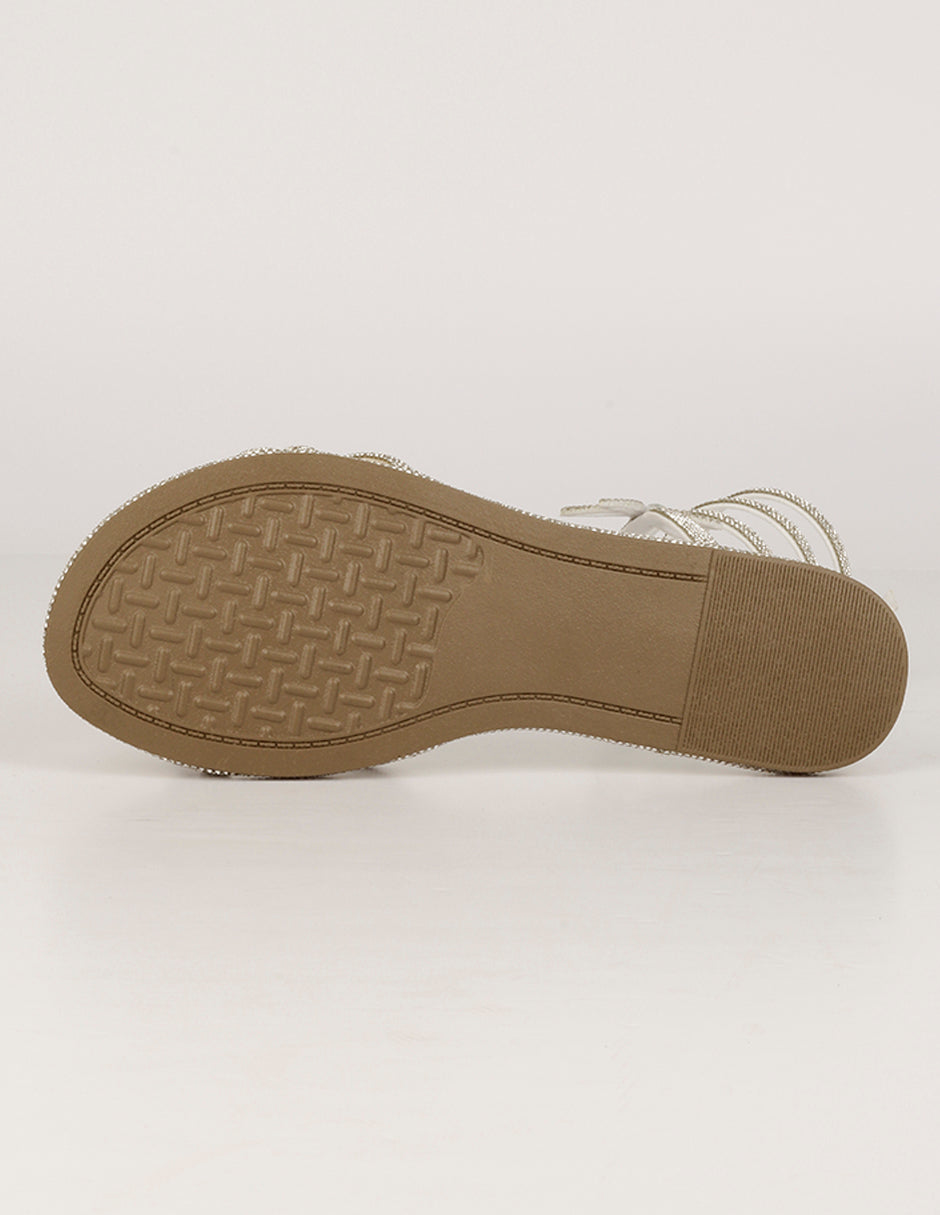 Sandalias de piso Soft en Sintético – Plata