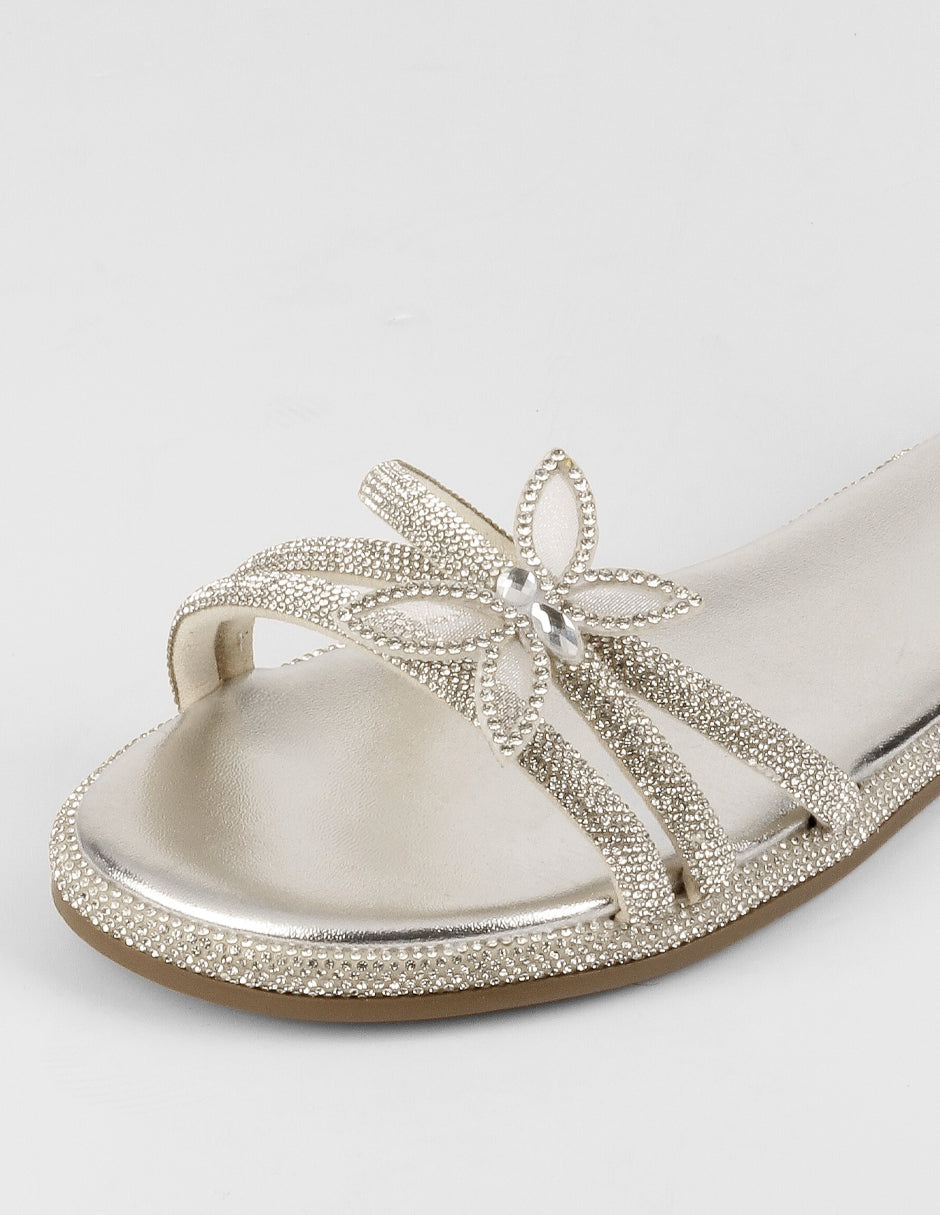 Sandalias de piso Soft en Sintético – Plata