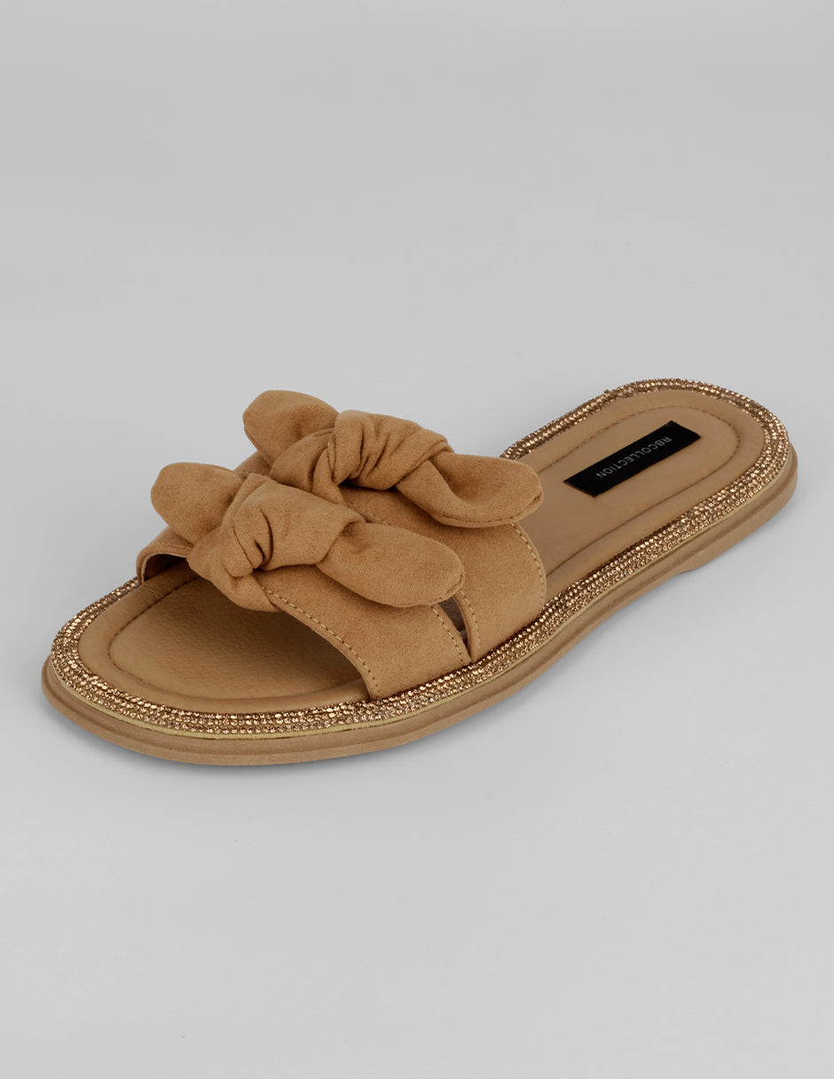 Sandalias de piso Soft en Gamuza – Café