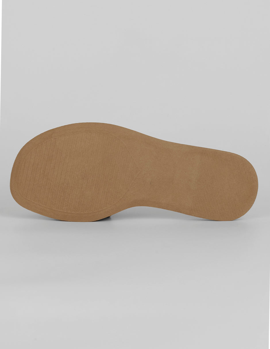 Sandalias de piso Soft en Gamuza – Café