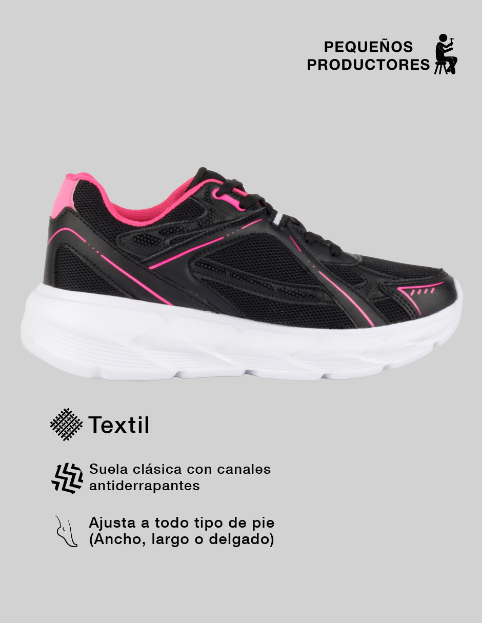 Tenis para entrenamiento  Sport en Textil – Negro