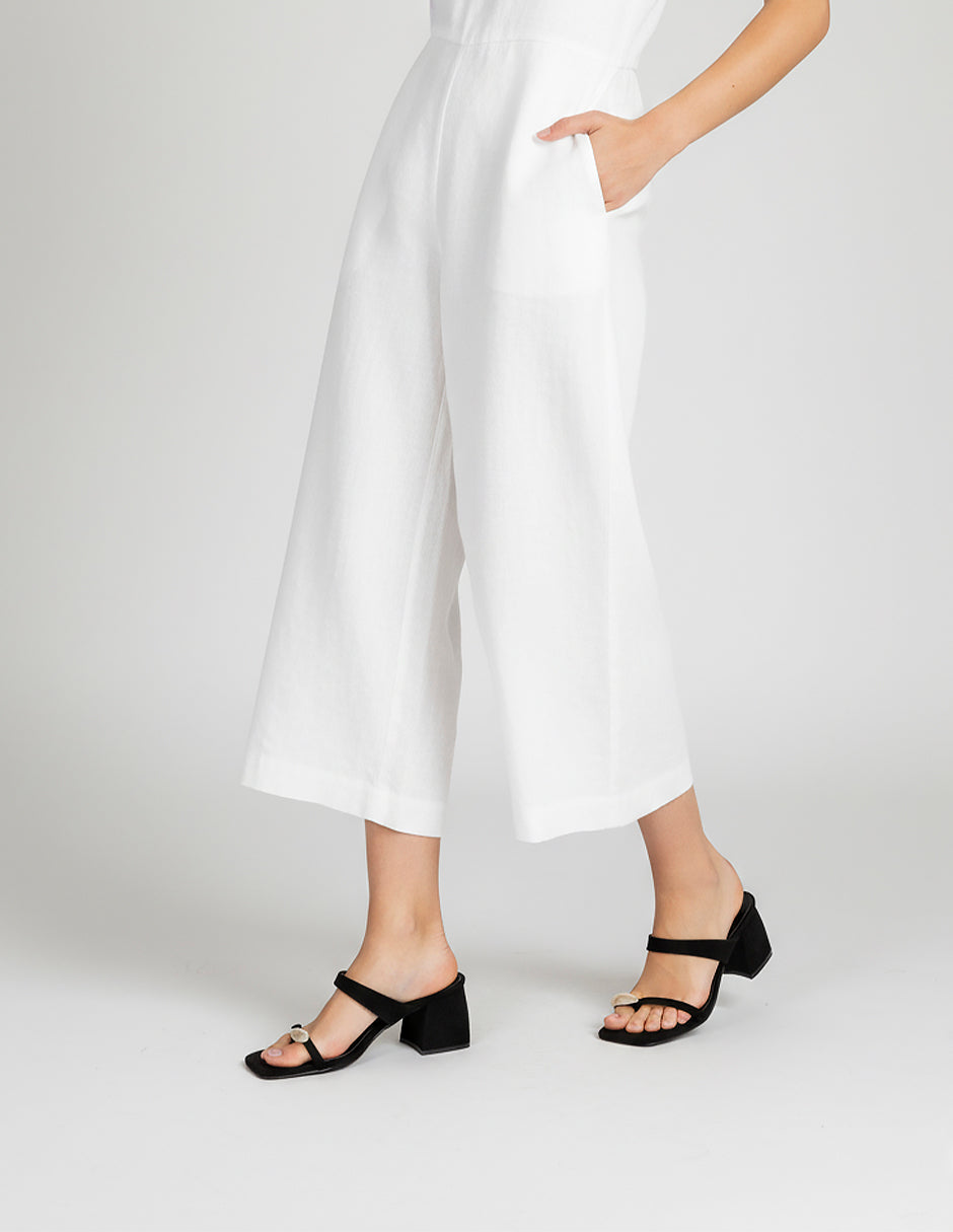 Sandalia con tacón Milley en Textil – Negro